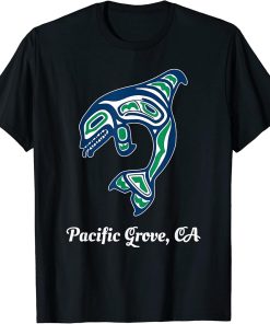 Green Native American Pacific Grove CA Orca Killer Whale T-Shirt