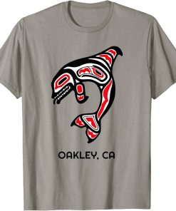 Oakley, California Orca Killer Whales Native American Gift T-Shirt