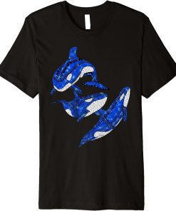 Pod Of Tribal Orca Whales T-Shirt